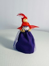 Rare VTG Original Jute Little Faceless Witch Handmade Doll 7&quot; by Audrey ... - $39.59