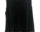 Status by Chenault Blouse Womens Size M Black Bohochic Shell Tank Ruffle... - $11.93