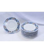 Oneida Snow Valley Saucers 6 1/4&quot; Christmas  Lot of 8  Xmas - $26.84 CAD