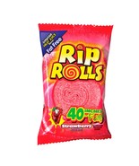 6x Packs RIP Rolls Strawberry  1.4oz 40 Inches Exotic Candy - BLOWOUT SALE - £8.25 GBP