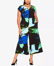 City Chic Trendy Plus Size Charlotte Jumpsuit V-Neck Size 14 Sleeveless ... - $1,096.07 MXN