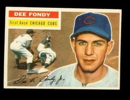 Vintage Baseball Card Topps 1956 #112 Dee Fondy First Base Chicago Cubs - £7.71 GBP