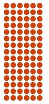 1/2&quot; RED Round Vinyl Color Coded Inventory Label Dots Stickers USA MADE  - $1.98+