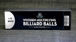 Wooden Billiard Balls (1.75&quot; White) by Classic Collections - Trick - £26.02 GBP