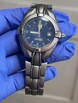 Ferrrari Swiss Made Mens Watch Silver Blue READ Parts Only  - $34.65