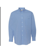 VAN HEUSEN Men&#39;s Gingham Check Long Sleeve Dress Check Shirt, Periwinkle... - $13.60 CAD