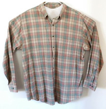 Viyella Mens Windowpane Plaid Multicolor Long Sleeve Shirt Size XL - $29.65