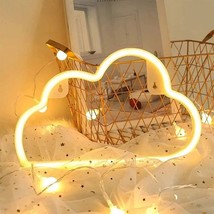 Cloud Neon Sign,Neon Light Sign for Wall Decor,Neon Light for Aesthetic Room Dec - £12.36 GBP