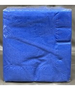 Touch Of Color 3 Ply Paper Beverage Napkins Blue 50 ct 9 7/8” X 9 7/8” - $2.49