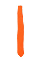 Piombo Herren Leuchtende Farbe Krawatte Wolle Orange Grose OS - $32.59