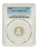 1885 10C PCGS PR66CAM - $1,858.76