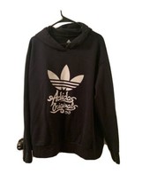 Adidas Originals Men&#39;s Hoodie Sweatshirt Pullover Size XL Black &amp; White - $38.80