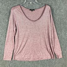 Ambiance Top Women&#39;s XL Long Sleeve Burgundy Rayon Blend Extra Large - $16.73 CAD