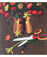 Vintage Jiffy Stitchery Kit Sunlit Flowers #375 1978 New In Package - $9.90