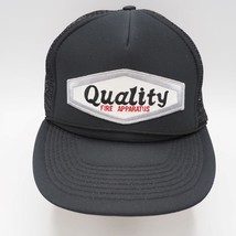 Mesh Snapback Trucker Farmer Hat Cap Quality Fire Apparatus Patch - £34.92 GBP