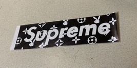 Supreme Playboys Playboy’s  Box Logo Stickers Sticker Black Playboy - £54.04 GBP