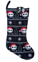 Nightmare Before Christmas 30th Jack Skellington Knit Christmas Stocking 18&quot; NWT - £14.64 GBP