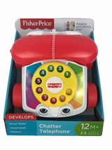Fisher-Price Chatter Talking Phone Telephone Baby Toy Fun Developing Toys Moving - $9.00