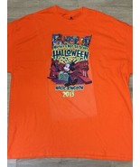 Disney Mickey&#39;s Not So Scary Halloween Party Shirt 2013 Orange XXL - $14.80