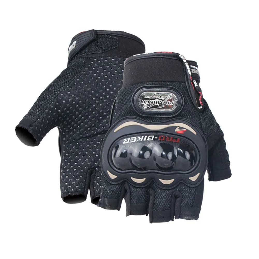 1Pair Man Half-Finger Motorcycle Gloves Summer Racing Cross-Country Anti-Fall  S - £149.51 GBP