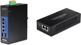TRENDnet, 6-Port Industrial Gigabit L2 Managed DIN-Rail Switch &amp; Gigabit... - £480.22 GBP