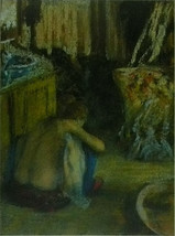 Squatting Nude (1876-7) - Edgar Degas - Framed picture - 11x14 - £25.97 GBP