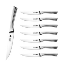 KINGSTONE 5&quot; Steak Knife Set Kitchen Steak Knives set of 8 German Stainl... - £104.05 GBP