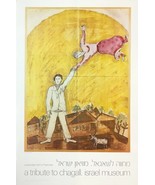 MARC CHAGALL TRIBUTE EXHIBITION LITHOGRAPH ON PAPER BY MUSEUM OF ISRAEL - £227.87 GBP
