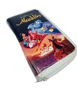 NEW ALADDIN Black Diamond VHS Movie Disney Parks Zip Around Wallet Clutc... - $47.93 CAD
