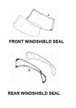 Front And Rear Rubber Window Windshield Seal Set 2PC For Mercedes Benz W114 W115 - $188.01