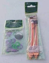 Clover Knitting #352/3107 Double Ended Stitch Holder Soft Stitch Ring Ma... - €15,47 EUR