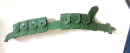 GI Joe | Vintage 1980s Hasbro Army Green Plastic Ammo Belt - £7.58 GBP