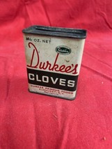 Antique Spice Tin ~ DURKEE&#39;S CLOVES ~ 1 3/4 Ounces - £4.66 GBP
