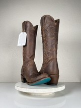 NEW Lane PLAIN JANE Brown Cowboy Boots 11 Leather Western Wear Knee High Tall - £183.00 GBP