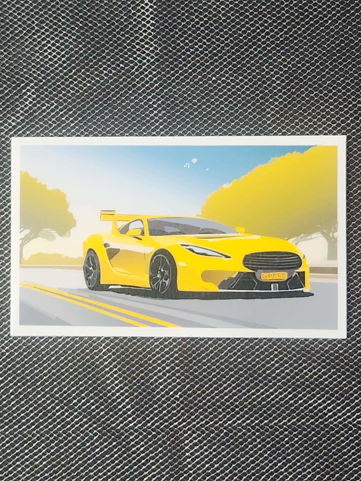 Yellow Car Sticker - $1.65