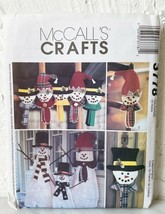 McCall's Crafts 3778 Christmas Snowman Greeters Ornaments Wall/Door Hanging - $9.45