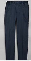 Jos A Bank Traveler Collection Traditional Fit Pleated Front Twill Pants... - $37.39