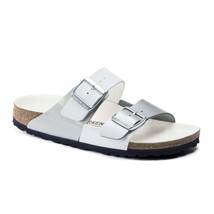 Birkenstock Arizona Split White Silver Sandals 1020927 US 5 6  EU 36 37 - £55.87 GBP