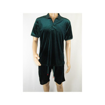 Men 2pc Stacy Adams leisure jogging suit Shorts Set Summer  3820 Green Velvet image 5