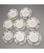 GORGEOUS DANSK UMBRIAN FRUITS RIM SOUP BOWLS - SET OF 8 8 1/2” - $1,914.73 MXN