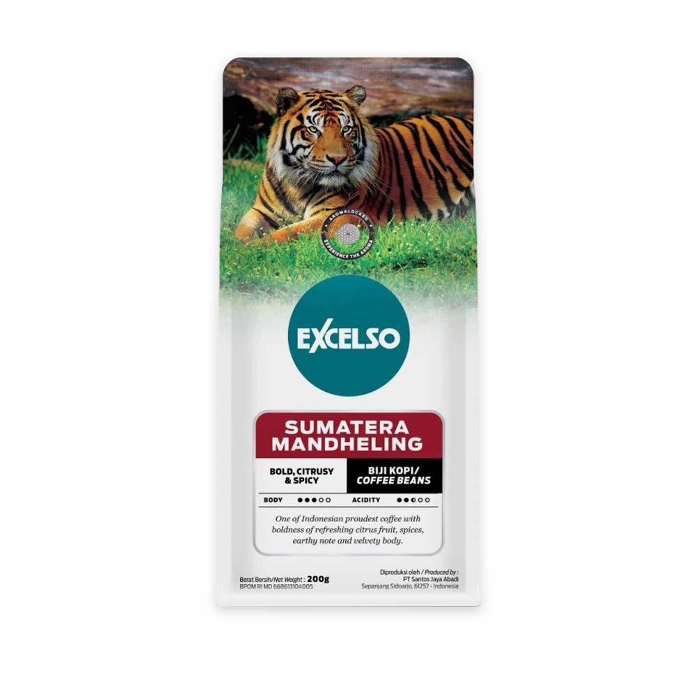 Excelso Sumatera Mandheling, Coffee Beans, 200g (Pack of 1) - $36.71