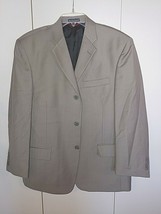 Pierre Cardin Men&#39;s Gray 100% Worsted Wool 3-BUTTON Sport JACKET-42S-BARELY Worn - £11.17 GBP