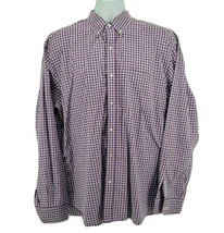 J.Mclaughlin Long Sleeve Button Up Shirt Size XL Purple Check - £14.22 GBP