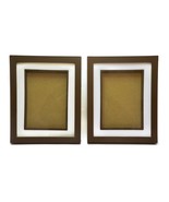 Pair Set of 2 Ornate Table-Top 5&quot; x 7&quot;  Brown Standing Picture Frame Wit... - £15.78 GBP