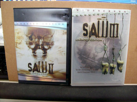 Saw II and Saw III (DVD, 2007 Unrated Edition) 2 DVDs Set - £11.87 GBP