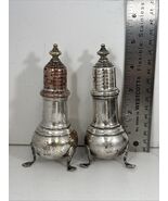 Antique Hanau German Silver Salt Casters Gebrüder Dingeldein Pseudo Mark... - $9,907.72 MXN