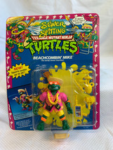 1992 Playmates Toys Tmnt &quot;Beachcombin&#39; Mike&quot; Action Figure Sealed Unpunched - £148.57 GBP