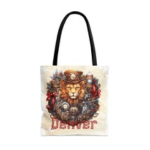 Steampunk Lion wreath Personalised Tote Bag, Steampunk, Christmas Tote Bag, Pers - £22.38 GBP+