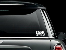 USMC Veteran Vinyl Car Truck Window Decal Bumper Sticker US Seller Marine Corps - £5.41 GBP+
