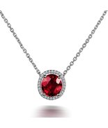 Fashion Solid 14K White Gold Diamond Round Gemstone Tourmaline Wedding E... - $911.39